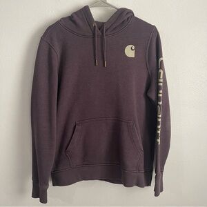 Carhartt Purple Sweatshirt Size medium heavyweight arm logo
